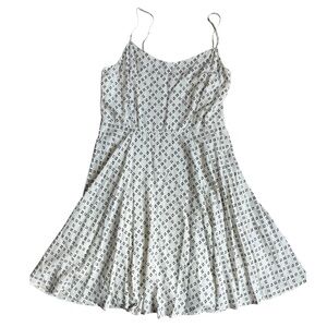 Old Navy White and Black Patterned Dress